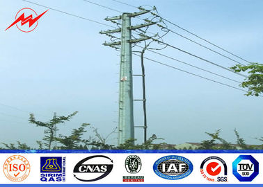 China Round 30FT 69kv Steel utility Pole for Power Distribution Transmission Line supplier