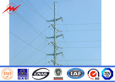 China  Gr65 Galvanized 9M Electric Steel Power Pole For Power Transmission supplier