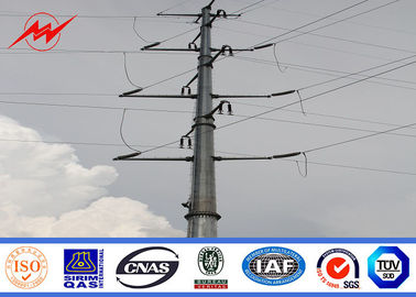 China 69kv Galvanized Steel Utility Power Poles For Power Transmission Line Project supplier