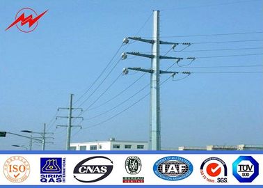 China 11.8m Height Power Transmission Poles , 30ft &amp; 35ft Steel Street Lighting Poles supplier