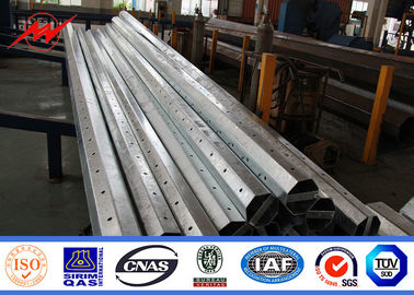 China 8M Height 11M Width Roadway Driveway Traffic Light Pole Galvanised Steel Pole supplier