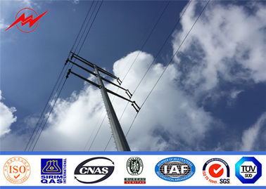 China 33 Kv 69kv Transmission Line Steel Pole Tower For Communication Tower Line supplier