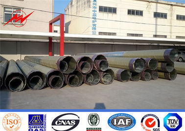 China 25Ft To 40 Ft Galvanized Steel Power Pole For 69KV Electric Power Distribution Line supplier