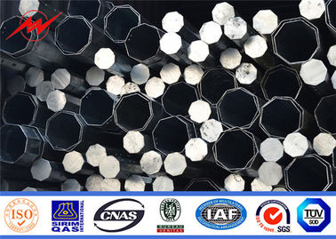 China 35ft 127-248mm Tubular Steel Power Pole 2.75 / 3mm Thick Hot Dip Galvanized supplier