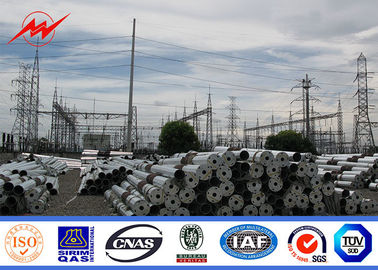 China Hot Dip Galvanized Electrical Transmission Poles With 50 Years Life Time supplier