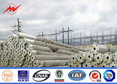 China Gr 65 11.9m 33kv Power Transmission Poles Tubular Pole For Overhead Project supplier
