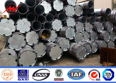 China 11M Class 3 Africa Power Transmission Poles AWS D1.1 Galvanized Metal Pole supplier