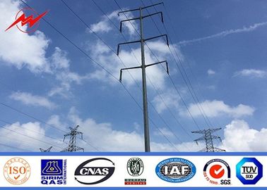 China Lattice Masts Galvanized Electrical Power Pole For Power Transmission Line supplier