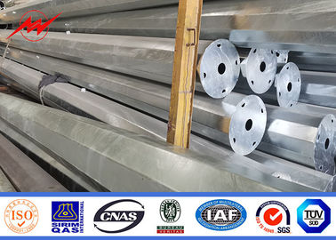 China 35FT 127-248mm Tubular Steel Poles 2.75 / 3mm Thick Hot Dip Galvanized supplier