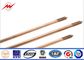 CE UL467 Custom Copper Ground Rod Good Conductivity Used In The Grounding Device supplier