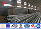 African Bitumen 20 M Double Circuit Galvanized Steel Power Pole 10 KV - 550 KV supplier