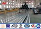 Standard NEA Galvanized Steel Poles For 13.8kV 69kV Distribution Lines From 25FT To 40 Ft supplier