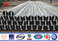 10m-20m Galvanised Steel Power Poles / Electric Transmission Line Poles Round Shape supplier