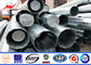 Galvanized 12m High Electrical Power Steel Pole For Power Distribution Line Project supplier
