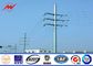 11.8m Height Power Transmission Poles , 30ft &amp; 35ft Steel Street Lighting Poles supplier