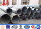 Galvanized Bitumen 110FT Steel Power Pole supplier