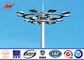 16 Sides 15M To 46m 16 HPS Lights High Mast Pole Winch With Aotumatic Hoisting System supplier