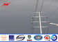 Galvanized 12m High Electrical Power Steel Pole For Power Distribution Line Project supplier