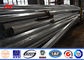 9 Meter Galvanized Steel Tubular Pole Steel Utility Poles ASTM A123 Standard supplier