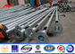 Hot Dip Galvanized Street Electric Pole With 3M Double Curved Lighting Arm supplier