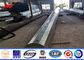 30.5m Flange Type Traditional Galvanized Steel Pole , Electric Power Transmission Poles supplier