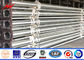 10m 12m White Arched Arm Steel Galvanized Street Light Pole Black Steel Finish supplier