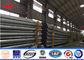Power Transmission Line Steel Tubular Pole , Galvanized Steel Pole supplier