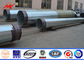 Power Transmission Line Steel Tubular Pole , Galvanized Steel Pole supplier
