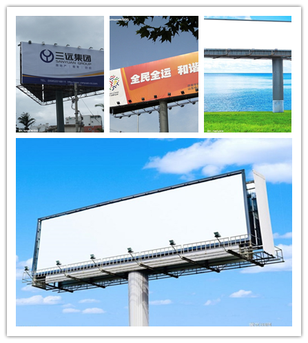 Exterior Street Advertising LED Display Billboard With Galvanization Anti - Static 3