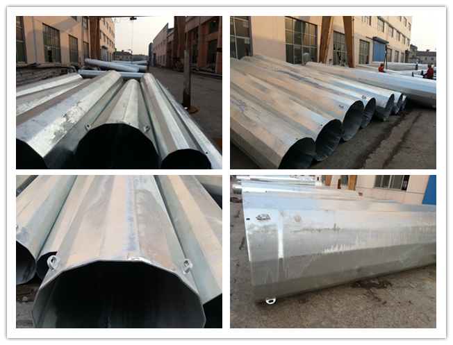 Hot Dip Galvanized Steel Philippines Metal Utility Poles For Utility Transmission Line 1