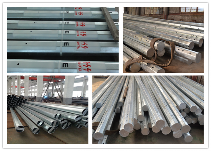 15m 1200Dan Electrical Steel Tubular Pole For Distribution Line Project 0