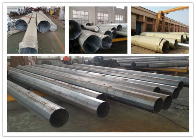 Electricity Steel Power Poles , Distribution Line / Transmission Line Poles 0