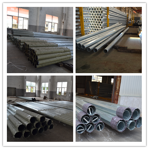 8M 2.5KN Power Steel Tubular Pole For Electrical Distribution Line Project 1