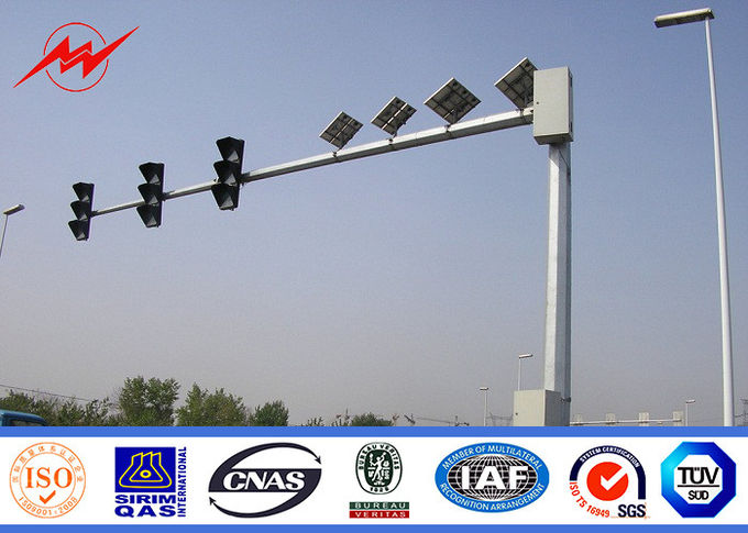 Cast Aluminum Street Light Pole 5-15m 132KV  Traffic Control Signs Customized Color 3