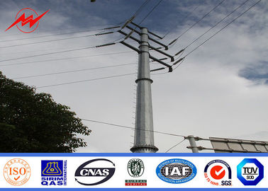 20m Q345 bitumen electrical power pole for electrical transmission