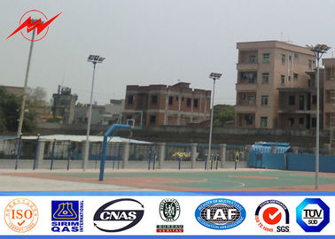 China Conical galvanized 25M High Mast Pole with round lantern panel for sport center supplier