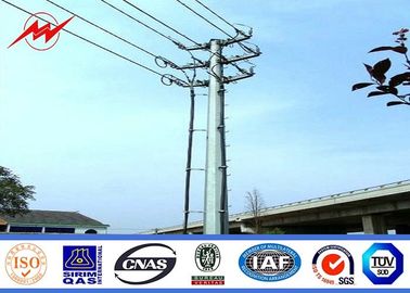 China 35m Round Tapered Electrical Power Pole 550 KV For Overhead Line supplier